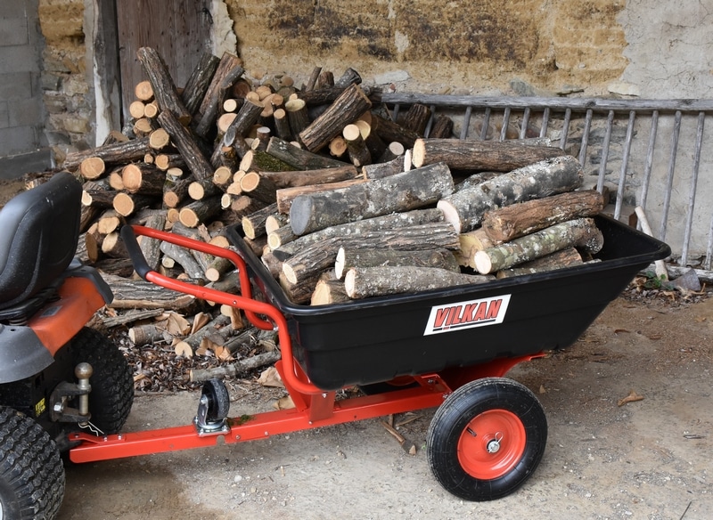 Remorque pour tondeuse tracteur de jardin