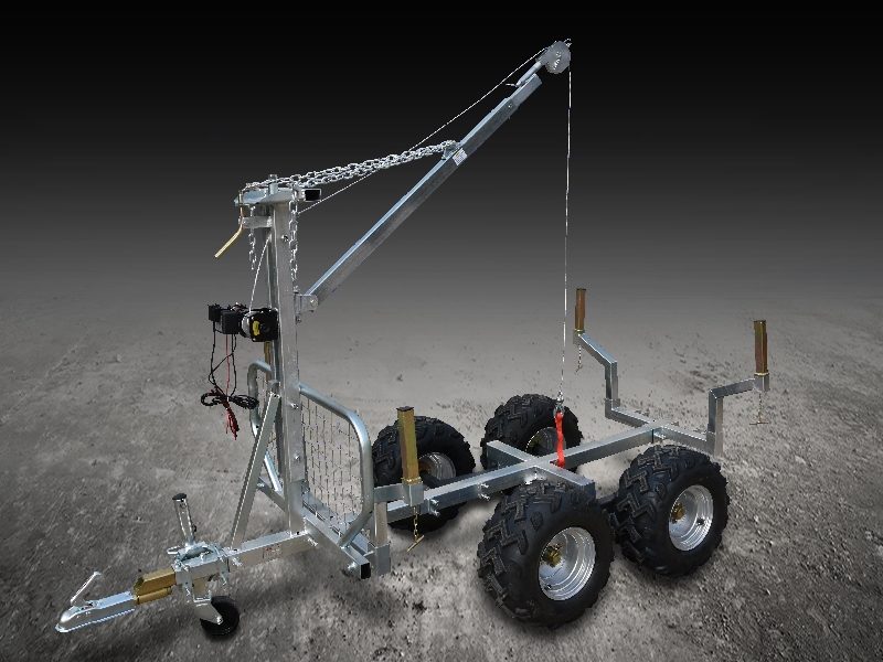 Remorque forestière quad RAFD - Capacité : 1 000 kg